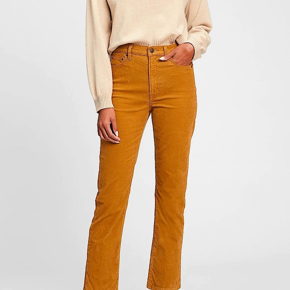 GAP DENIM NWT High Rise Cords 💛- 14/32T - Picture 1 of 12